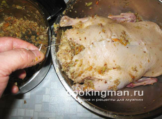 Утка в духовке фаршированная гречкой утка в духовке
