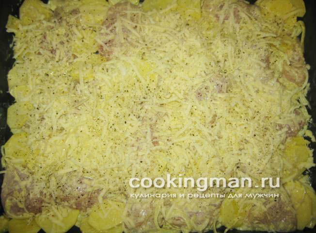 Куриные грудки с картошкой запеченная куриная грудка