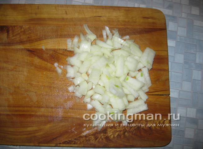 Курица жареная с луком в японском соусе жаренная курица