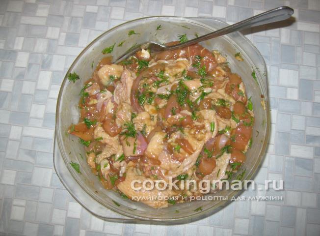 Курица жареная с луком в японском соусе курица жареная