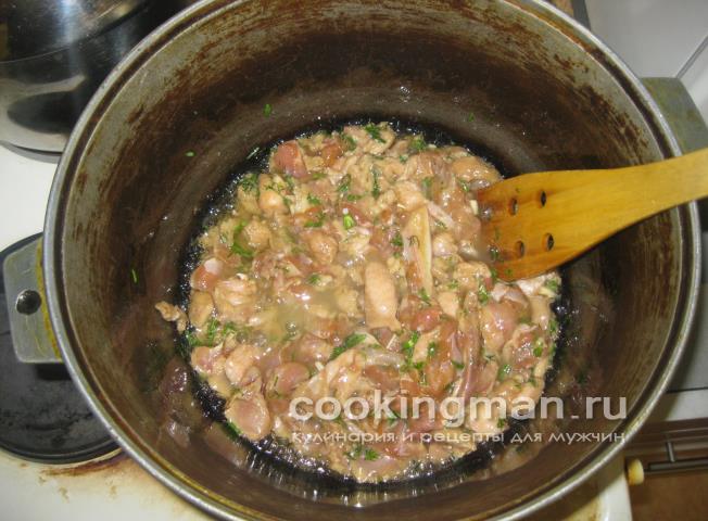 Курица жареная с луком в японском соусе приготовление жареной курицы