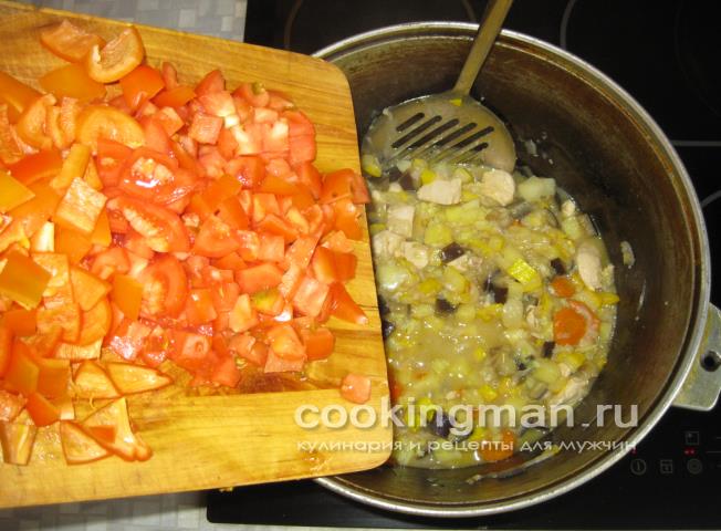 Овощное рагу с курицей овощное рагу