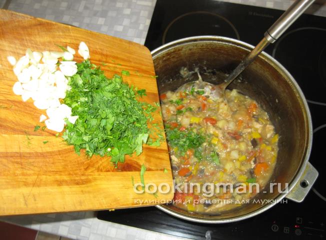 Овощное рагу с курицей овощное рагу