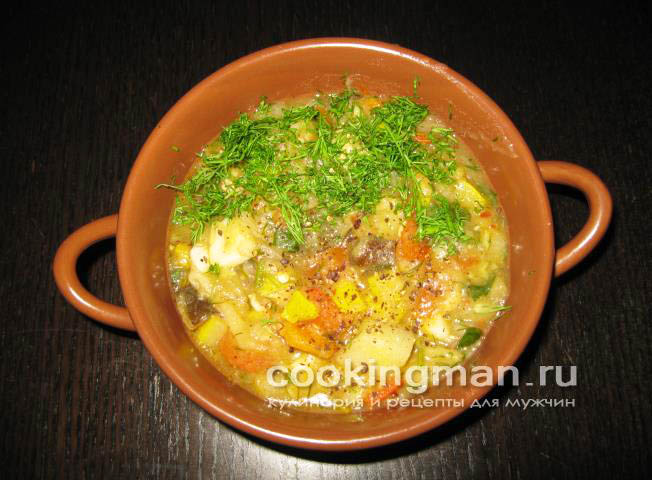 Овощное рагу с курицей овощное рагу