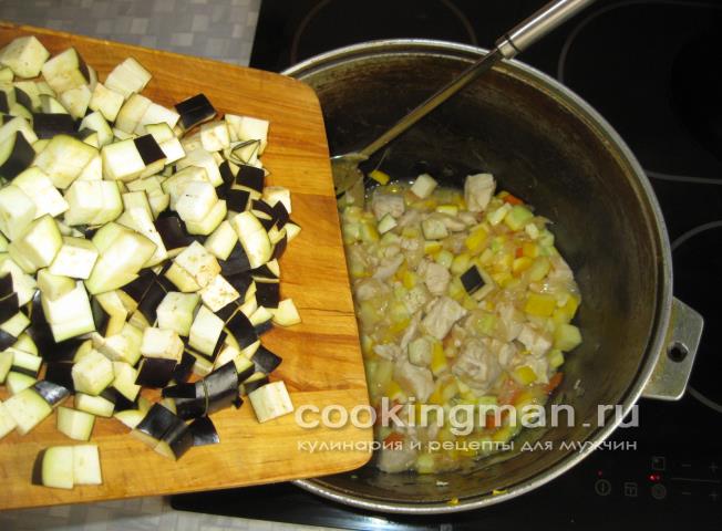 Овощное рагу с курицей овощное рагу