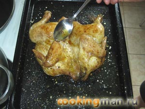 Курица запеченная приготовление курицы в духовке