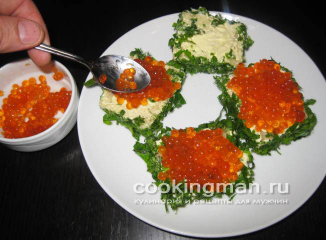 Бутерброд с красной икрой рецепт бутерброда с красной икрой