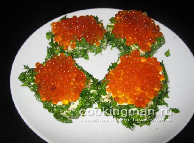 Бутерброд с красной икрой рецепт бутерброда с красной икрой