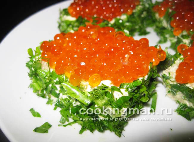 Бутерброд с красной икрой рецепт бутерброда с красной икрой