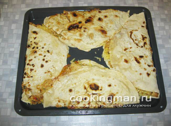 Кесадия с курицей кесадия рецепт