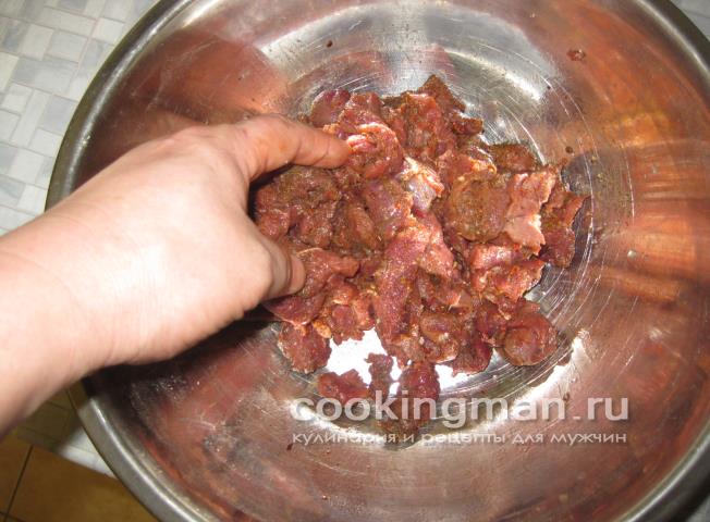 Мясо косули жареное мясо косули