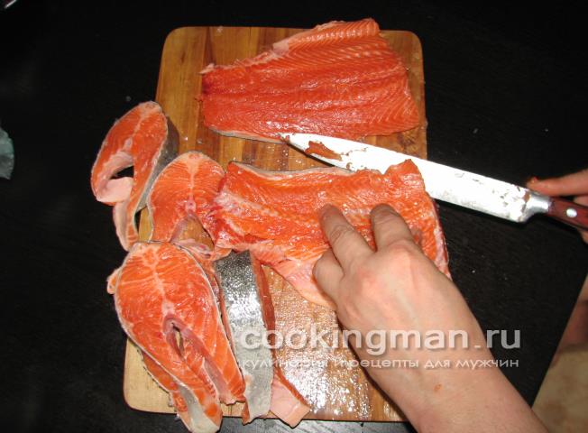 Слабосоленая форель маринованная в луке и черном перце форель рецепты