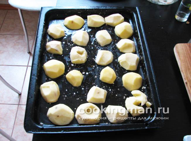 Запеченная форель с картошкой и сыром запеченная форель
