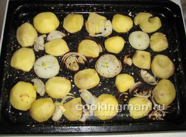 Запеченная форель с картошкой и сыром запеченная форель