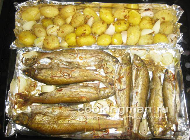 Хариус запеченный в духовке приготовить хариуса