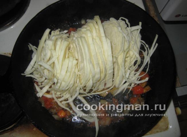 Капуста жареная с овощами и яблоками капуста жареная
