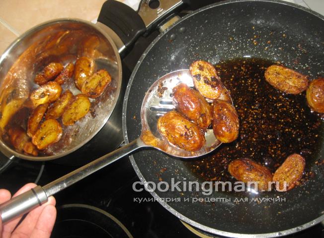 Картошка жареная с чесноком жареная картошка