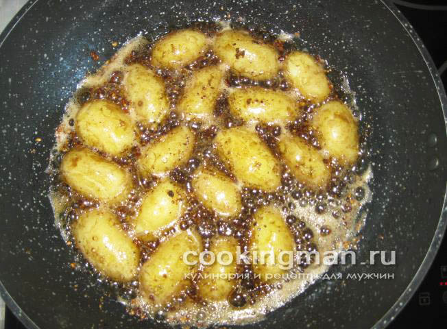 Картошка жареная с чесноком жареная картошка