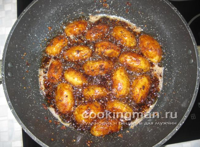 Картошка жареная с чесноком жареная картошка