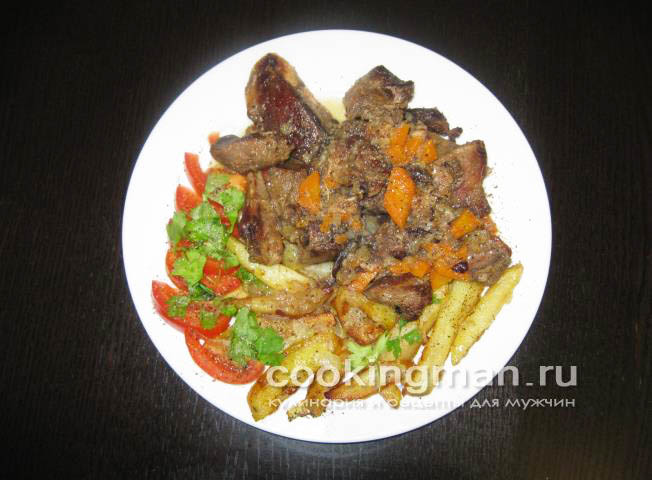 Жареная картошка жареная картошка с луком