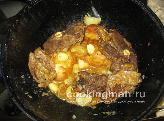 Картошка с мясом мясо с картошкой с фото