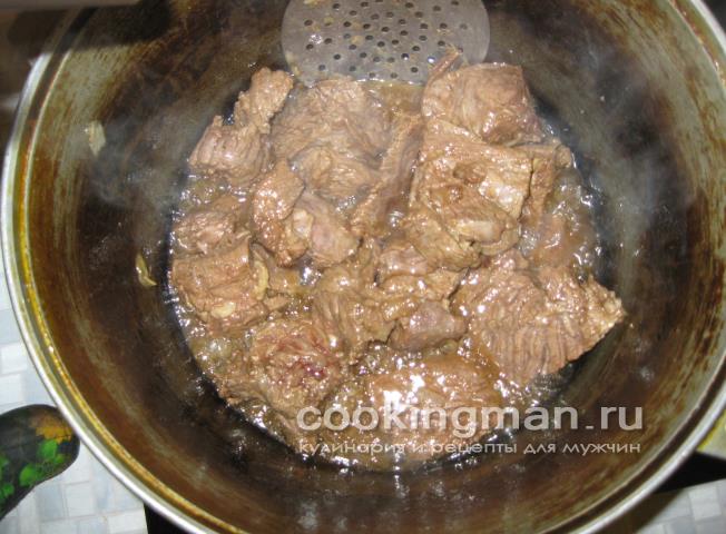 приготовление плова по узбекски