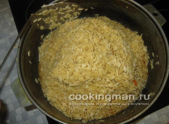 формируем горку из риса