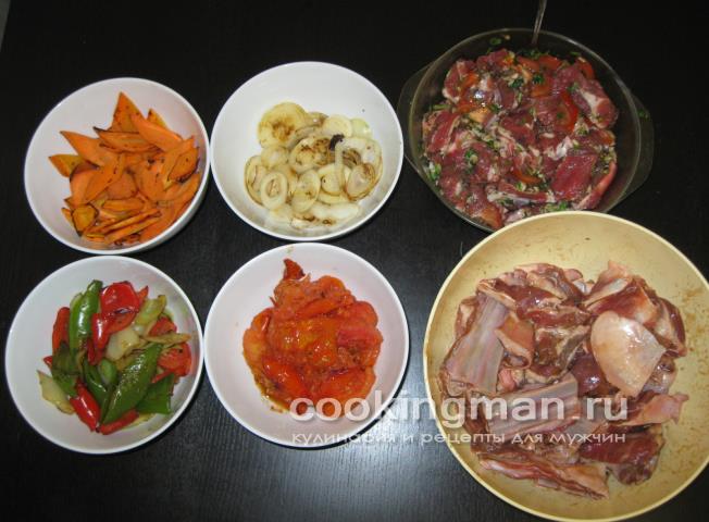 Бараньи ребрышки и лопаточки тушеные с луком и овощами баранина рецепты