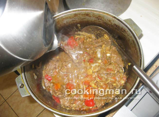 Говядина тушеная с грибами тушеное мясо