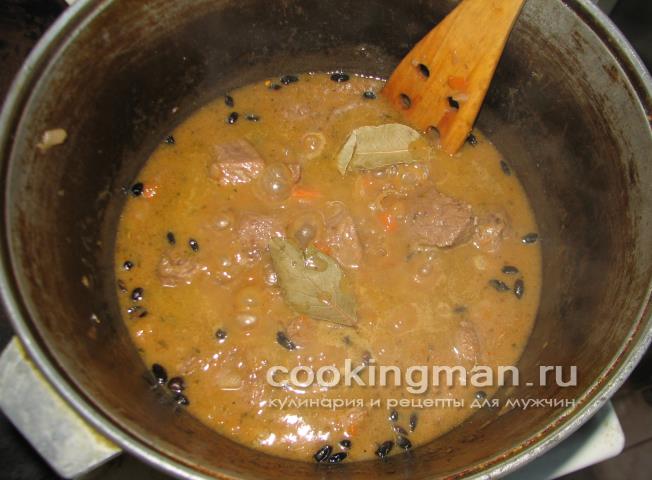 Картошка тушеная с мясом тушеное мясо