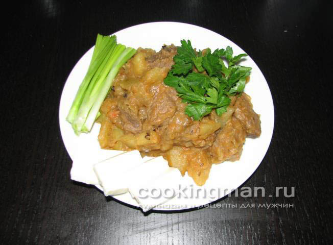 Картошка тушеная с мясом тушеная картошка с мясом фото