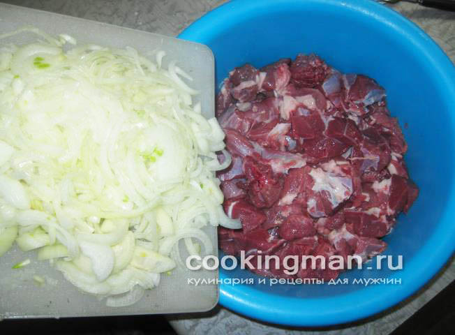 Шашлык из мраморной говядины шашлык из говядины