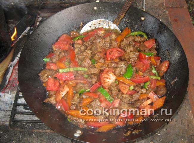 Грудинка тушеная с картошкой тушеная картошка