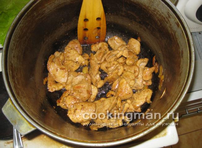 Свинина жареная с овощами жареная свинина