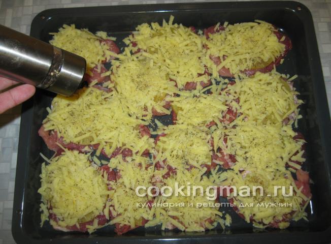 Свинина c ананасами запеченная под сыром свинина с ананасами