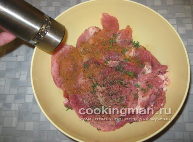 Свинина c ананасами запеченная под сыром свинина с ананасами