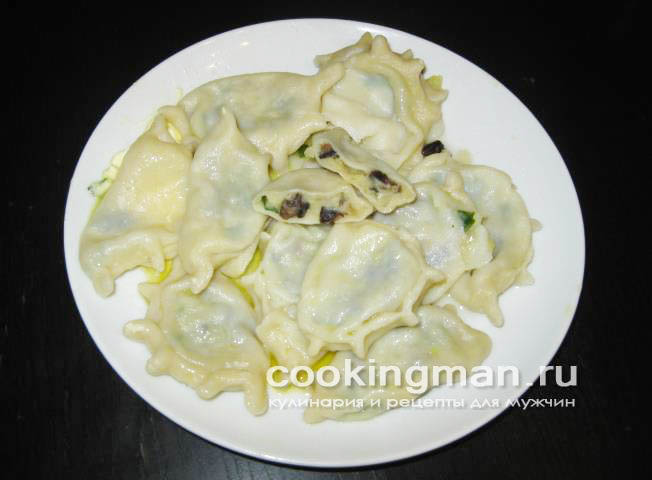 Вареники с картошкой и грибами рецепт вареников