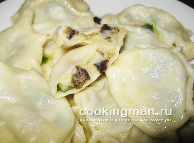 Вареники с картошкой и грибами рецепт вареников