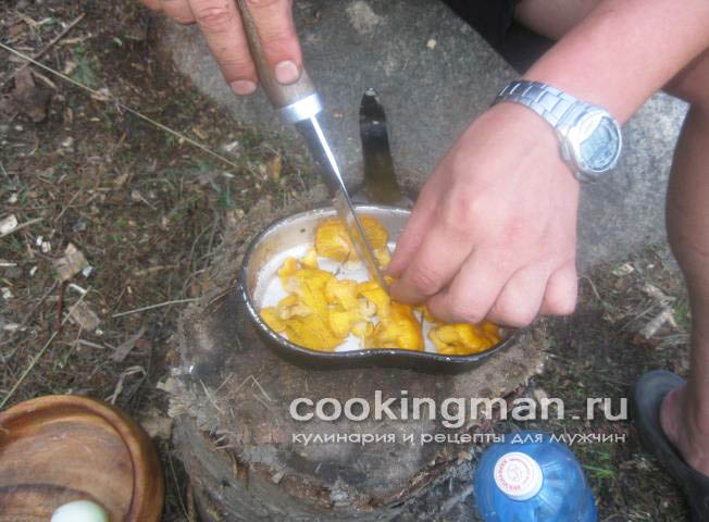 Жареные лисички жареные лисички