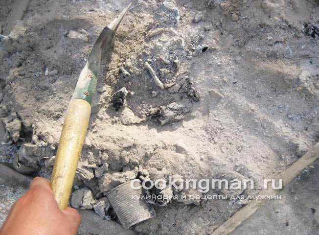 Картошка запеченная в золе картошка печеная