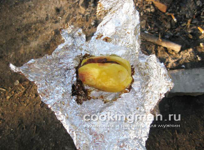Картошка запеченная с салом картошка печеная