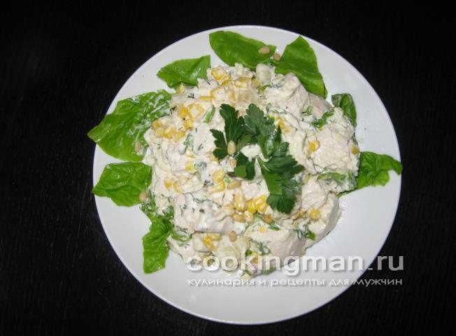 Салат с курицей и ананасами салат курица сыр ананас