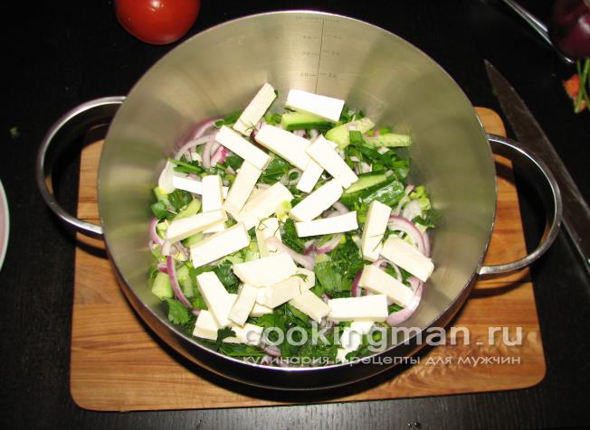 салат из огурца и помидоров