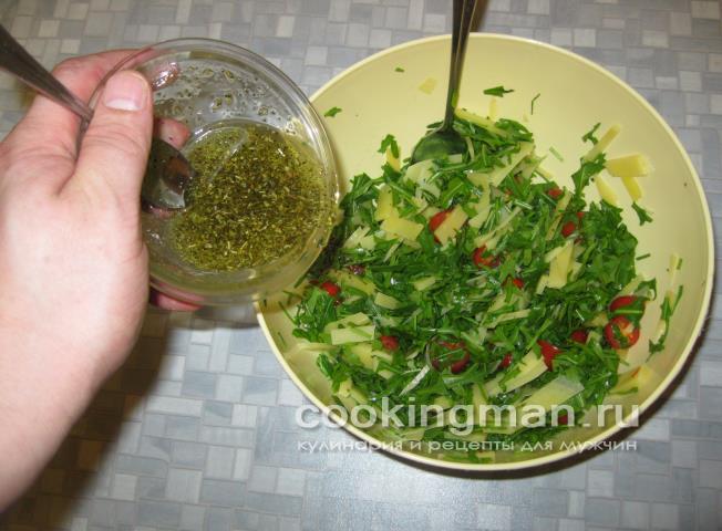 Салат с рукколой, черри и пармезаном салат с рукколой