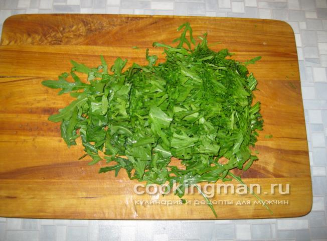 Салат с рукколой, черри и пармезаном салат с руколой