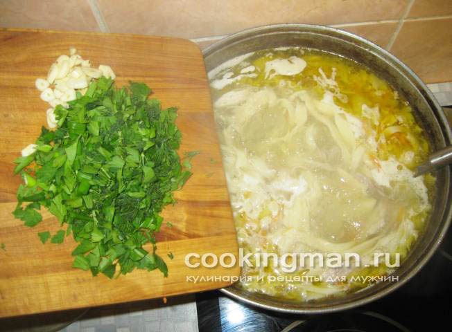 Куриный суп с лапшой суп куриный рецепт