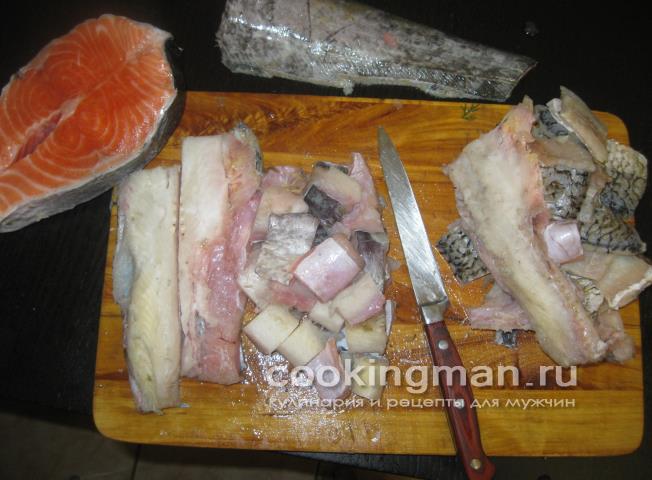 приготовление рыбной солянки