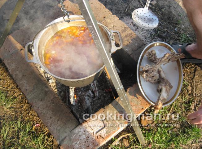 Шурпа из баранины и телятины узбекская кухня шурпа
