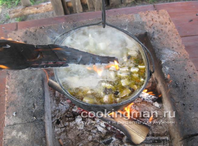 Уха из стерлядки, семги и масляной рыбы рецепт ухи