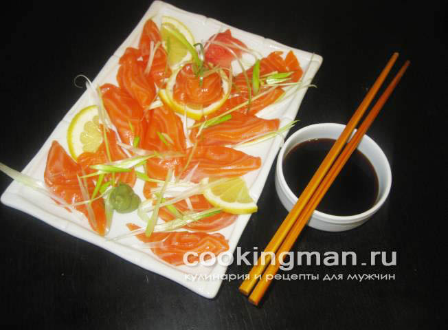 Сашими из семги с зеленым луком рецепт сашими